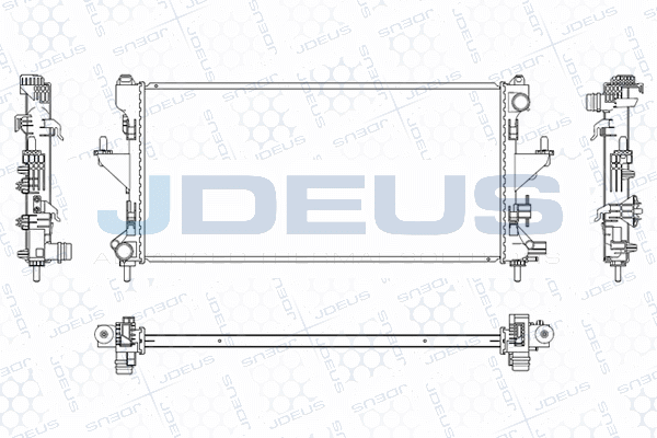 Radiateur, refroidissement du moteur JDEUS M-0070220