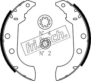 Jeu de mâchoires de frein fri.tech. 1079.186