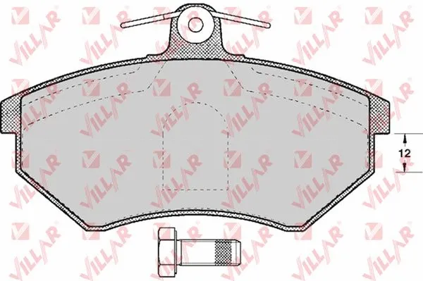 Kit de plaquettes de frein, frein à disque VILLAR 626.0613