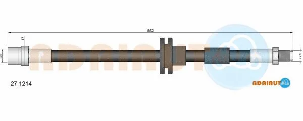Flexible de frein ADRIAUTO 27.1214