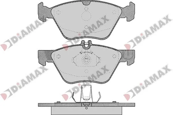 Kit de plaquettes de frein, frein à disque DIAMAX N09820