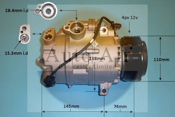 Compresseur, climatisation AUTO AIR GLOUCESTER 14-9793P