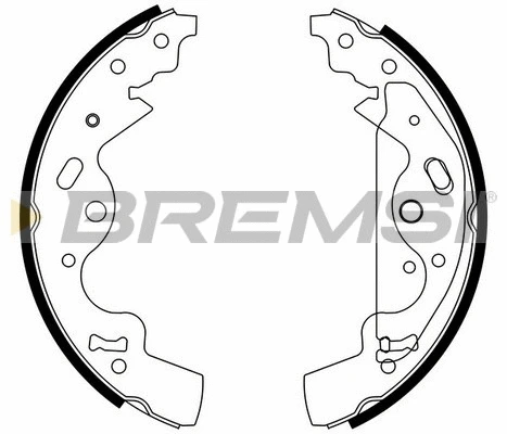 Jeu de mâchoires de frein BREMSI GF0437