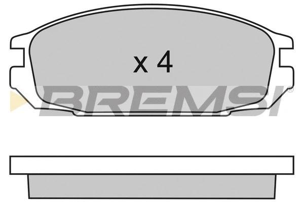 Kit de plaquettes de frein, frein à disque BREMSI BP2445