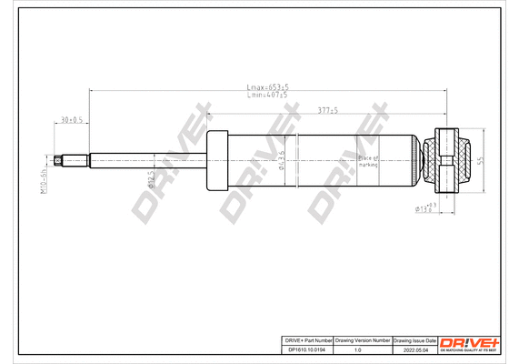 Amortisseur Dr!ve+ DP1610.10.0194