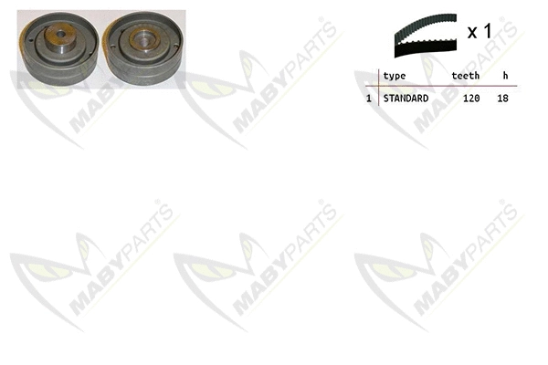 Kit de courroie crantée MABYPARTS OBK010285