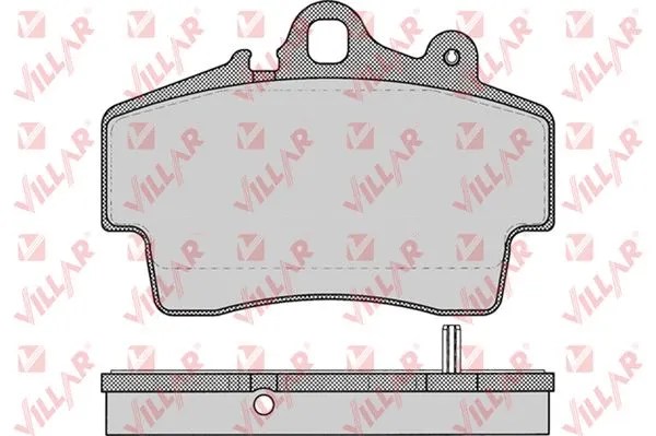 Kit de plaquettes de frein, frein à disque VILLAR 626.0722