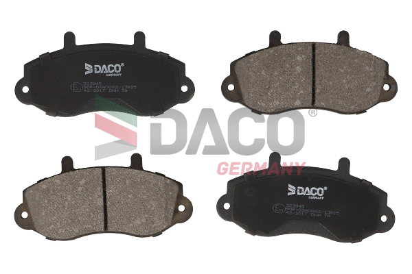 Kit de plaquettes de frein, frein à disque DACO Germany 323945