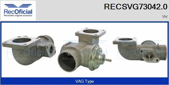 Vanne EGR RECOFICIAL RECSVG73042.0