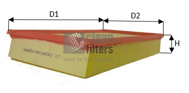 Filtre à air CLEAN FILTERS MA3450