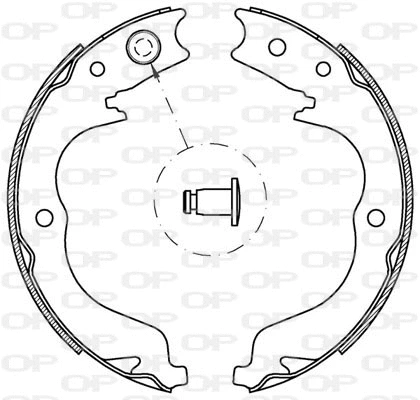 Jeu de mâchoires de frein OPEN PARTS BSA2219.00