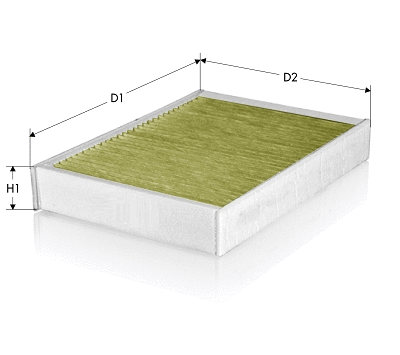 Filtre, air de l'habitacle TECNECO FILTERS CKA1272