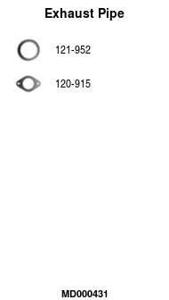 Tuyau d'échappement FA1 MD000431