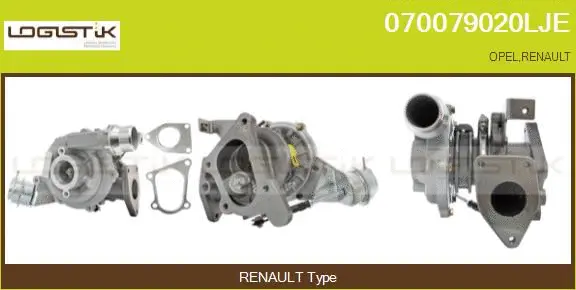 Turbocompresseur, suralimentation LGK 070079020LJE