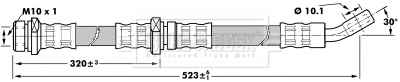 Flexible de frein BORG & BECK BBH7200