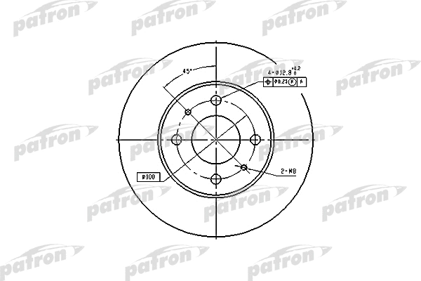 Disque de frein PATRON PBD4018