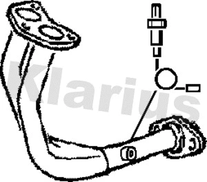 Tuyau d'échappement KLARIUS 301005