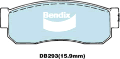Kit de plaquettes de frein, frein à disque BENDIX-SEA DB293 GCT