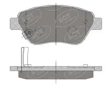 Kit de plaquettes de frein, frein à disque SCT - MANNOL SP 406 PR