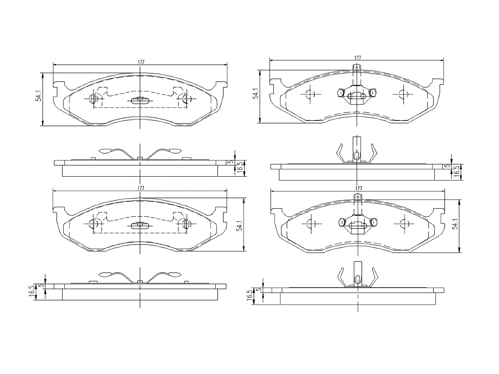 Kit de plaquettes de frein, frein à disque A.Z. Meisterteile AZMT-44-022-1423