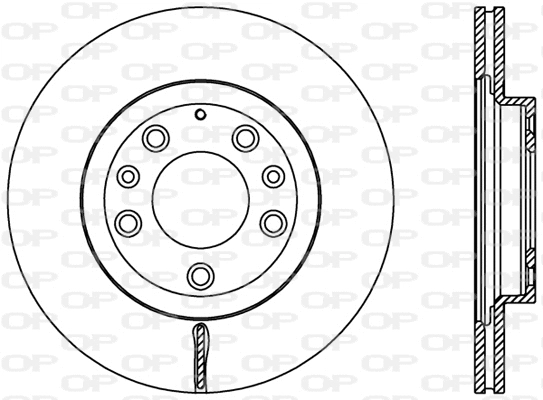 Disque de frein OPEN PARTS BDR2450.20