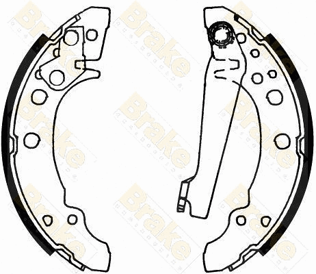 Jeu de mâchoires de frein Brake ENGINEERING SH1166