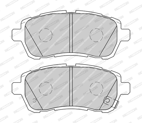 Kit de plaquettes de frein, frein à disque FERODO FDB4110-D