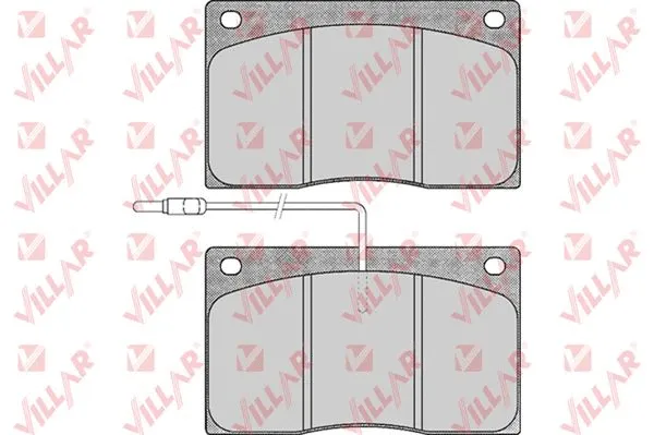 Kit de plaquettes de frein, frein à disque VILLAR 626.0372