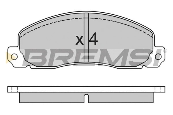 Kit de plaquettes de frein, frein à disque BREMSI BP2312