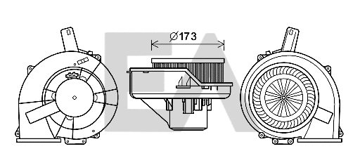 Moteur électrique, pulseur d'air habitacle EACLIMA 42A67004