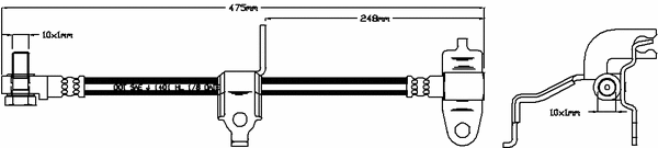 Flexible de frein JURATEK JBH1087L