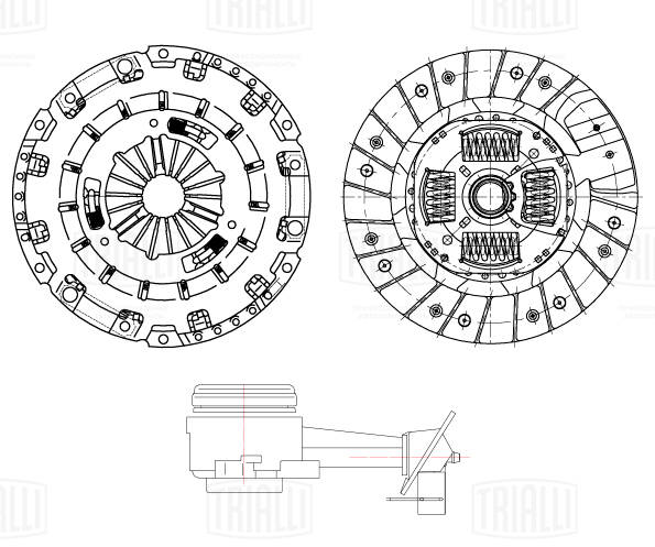 Kit d'embrayage TRIALLI FR 1036