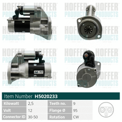 Démarreur HOFFER H5020233