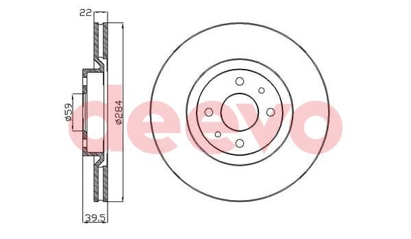Disque de frein DEEVO BD27340
