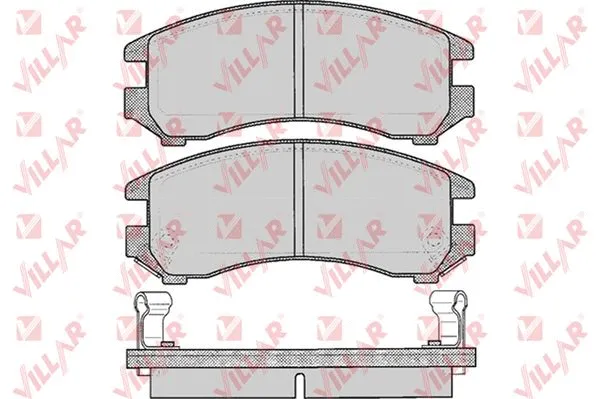 Kit de plaquettes de frein, frein à disque VILLAR 626.0363