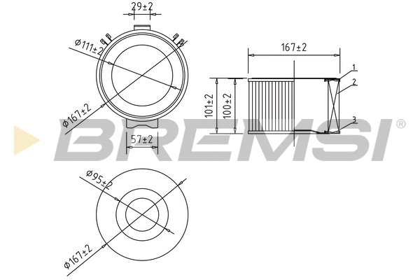 Filtre, air de l'habitacle BREMSI FC0983