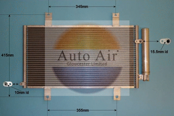 Condenseur, climatisation AUTO AIR GLOUCESTER 16-8899