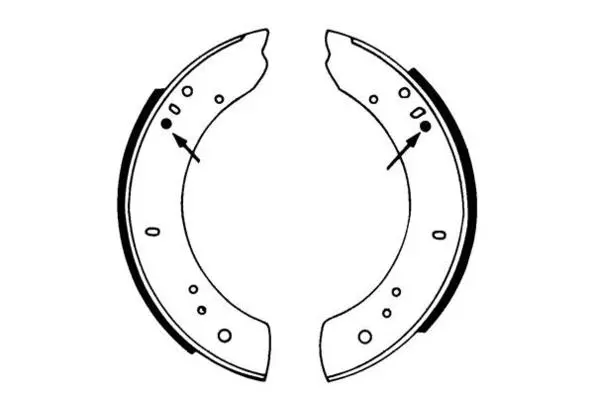Jeu de mâchoires de frein E.T.F. 09-0354
