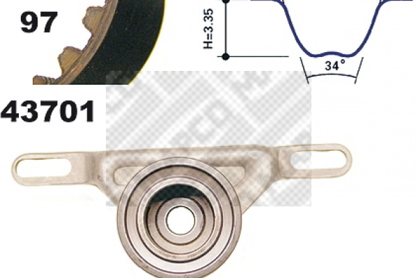 Kit de courroie crantée MAPCO 23701