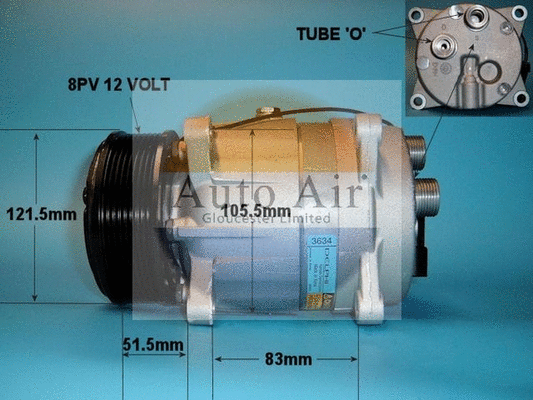 Compresseur, climatisation AUTO AIR GLOUCESTER 14-0409