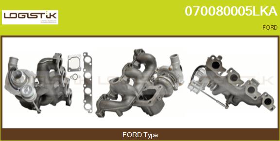 Turbocompresseur, suralimentation LGK 070080005LKA