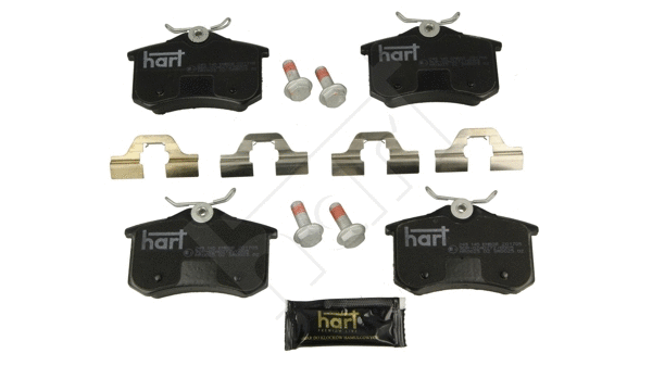 Kit de plaquettes de frein, frein à disque HART 249 145