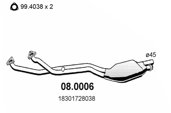 Catalyseur ASSO 08.0006