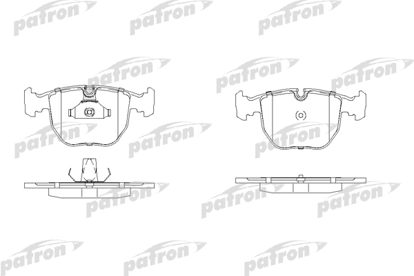 Kit de plaquettes de frein, frein à disque PATRON PBP997