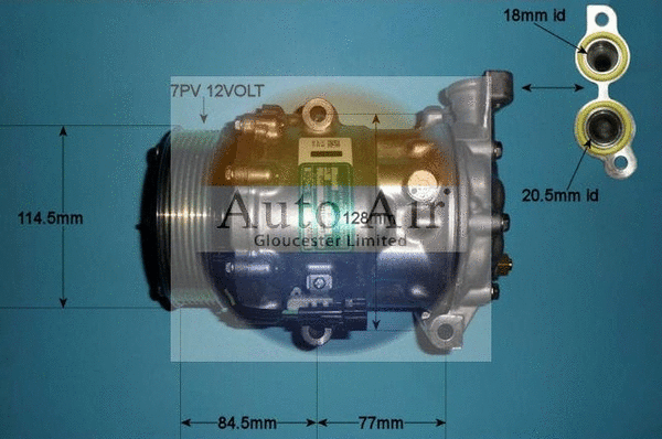Compresseur, climatisation AUTO AIR GLOUCESTER 14-1834