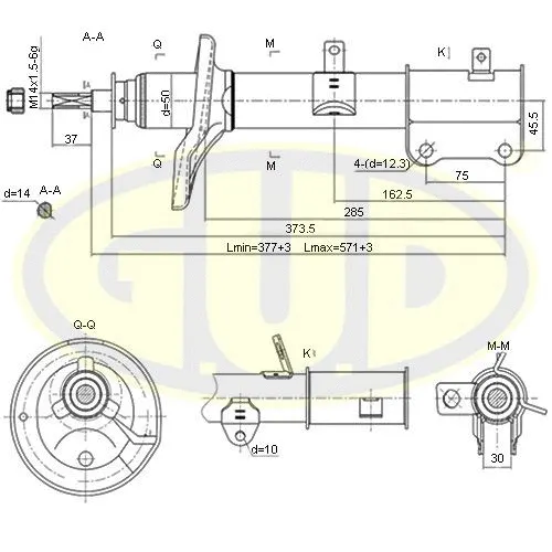 Amortisseur G.U.D. GSA333117