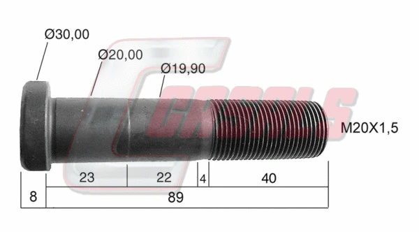 Boulon de roue CASALS 21248