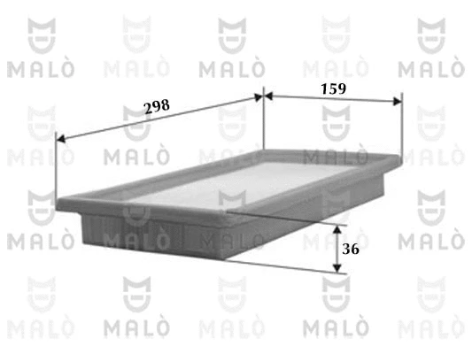Filtre à air AKRON-MALÒ 1500112