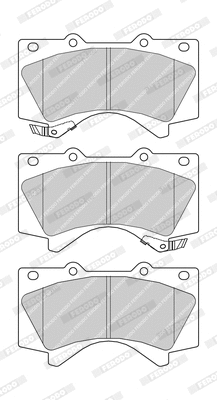 Kit de plaquettes de frein, frein à disque FERODO FDB4229-D