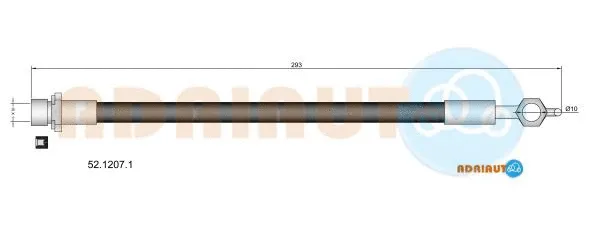 Flexible de frein ADRIAUTO 52.1207.1